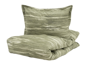 Billede af Turiform sengetøj - 140x200 cm - Yara grøn - 100% bomuldssatin sengesæt - Mønstret sengetøj